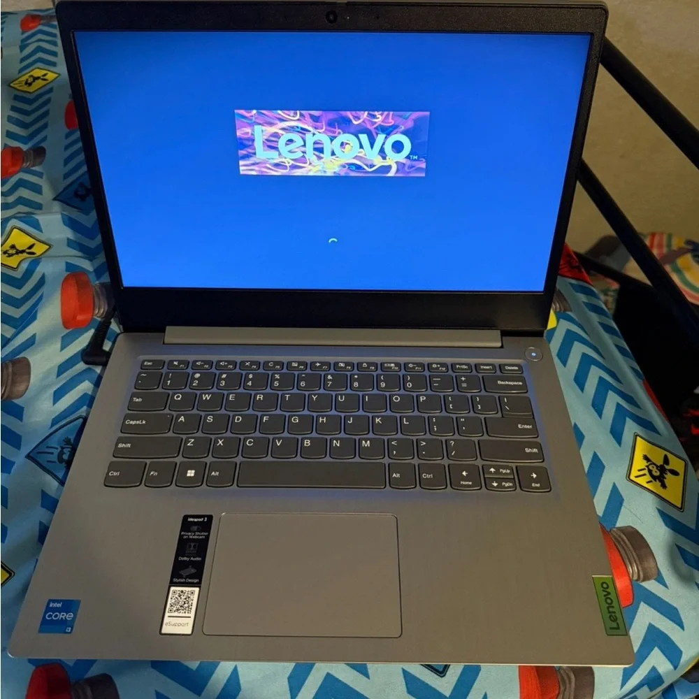 Lenovo Black Laptop Sleek Modern Design